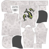 BLUZA DAMSKA (POLA) CLASSIC Z KAPTUREM - RYBA BRUNO (DIA DE LOS MUERTOS) - dzianina pętelkowa XL