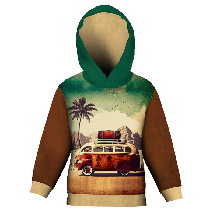 KID'S HOODIE (ALEX) - VINTAGE TRAVEL PAT. 2 - sewing set (110/116)