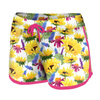 Women’s boardshorts - SUNFLOWERS pat. 4 (BLOOMING MEADOW) L