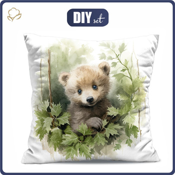 KISSEN 45x45 - WATERCOLOR LITTLE BEAR - Nähset