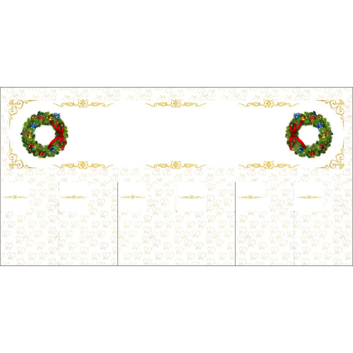 NAPKINS AND RUNNER - GARLAND - sewing set
