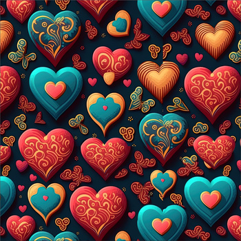 VALENTINE'S DAY 8 - Woven Fabric for tablecloths