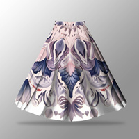 WATERCOLOR FLORAL WZ. 1 - panel kalhot "MAXI"