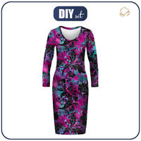 PENCIL DRESS (ALISA) - FLORAL PAT. 9 - sewing set