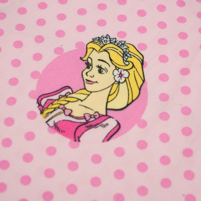 CINDERELLA DOTS / pale pink - Cotton woven fabric