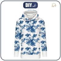 LANGES DAMEN HOODIE (MEGI) - VANILLEBLÜTE (CLASSIC BLUE) - Sommersweat - XS