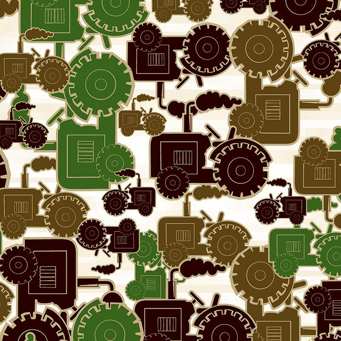 TRACTORS / green - brushed knitwear with elastane ITY