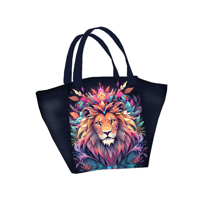 ANIMALS MANDALA wz.10 - panel (60cm x 50cm) Upholstery velour