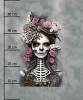 GOTHIC GIRL - panel (60cm x 50cm) looped knit