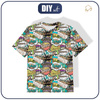 KINDER T-SHIRT- COMICS (bunt) - Single Jersey (116/122)