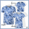 KINDER T-SHIRT- ZEBRA (CLASSIC BLUE)- Single Jersey (92/98)