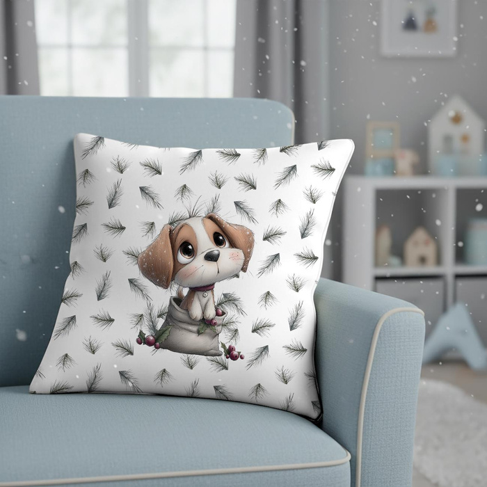 WINTER ANIMALS wz.20 - panel (60cm x 50cm)  Cotton woven fabric