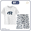 CHILDREN'S PAJAMAS "ADA" - BEAR / constellations - Bamboo Single Jersey with elastan (110/116)