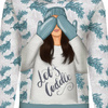 BLUZA DAMSKA (POLA) CLASSIC Z KAPTUREM - LET'S CUDDLE (ZIMA W MIEŚCIE) - dzianina pętelkowa XXXL
