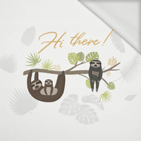 HI THERE / lenochodi (LENOCHODI) - panel teplákovina (50cm x 60cm)