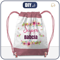 TURNBEUTEL - SUPER BABCIA / rosa