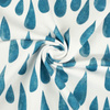 BIG DROPS (turquoise) / white - softshell
