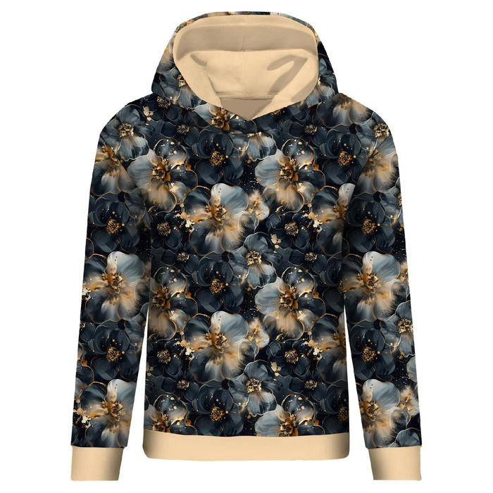 CLASSIC WOMEN’S HOODIE (POLA) - FLOWERS WZ.58 - sewing set XXXL