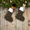 Christmas Stocking Set - GOLD CHRISTMAS pat. 3
