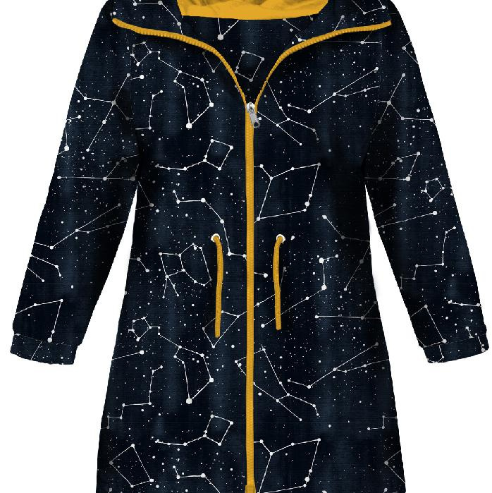 KINDERPARKA (ARIEL) - KONSTELLATIONEN M.2 (GALAKTISCHE TIERE) / navy - Softshell (122/128)
