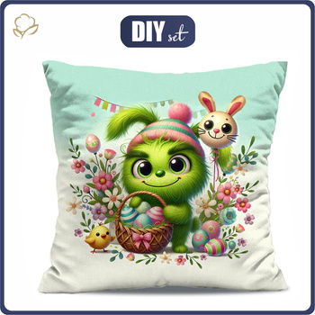 PILLOW 45X45 - FUNNY EASTER pat.2 PRANKSTER - sewing set
