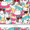 SUMMER CATS pat. 1 - Cotton muslin