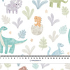 PAINTED DINOSAURS - Cotton woven fabric