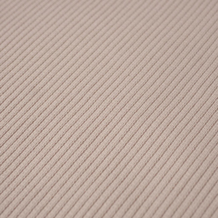 Rib Jersey fabric Unicolour - POWDER PINK (D-54)