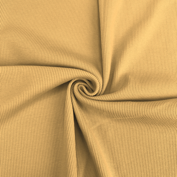 Rib Jersey fabric Unicolour - DESERT SUN (D-221)
