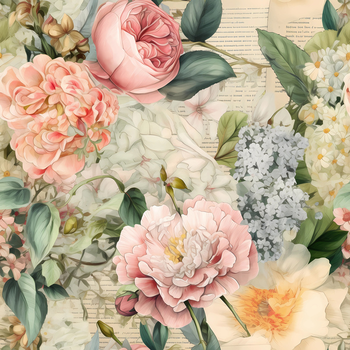 VINTAGE FLOWERS WZ. 14
