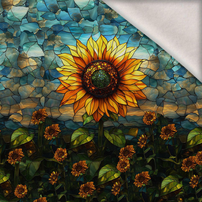 STAINED GLASS WZ.10 - panel (60cm x 50cm) dzianina drapana z elastanem ITY