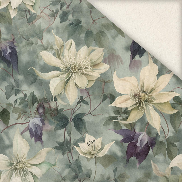 PASTEL FLOWERS WZ.4- Slub Weave