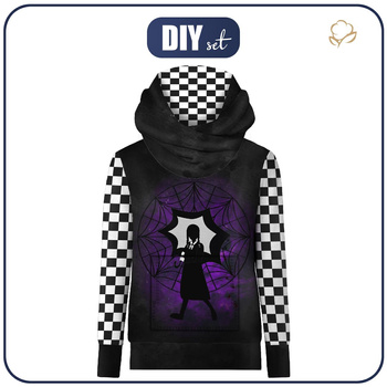 UNISEX HOODIE (HYDRA) - WEDNESDAY pat. 12 - sewing set (146/152)