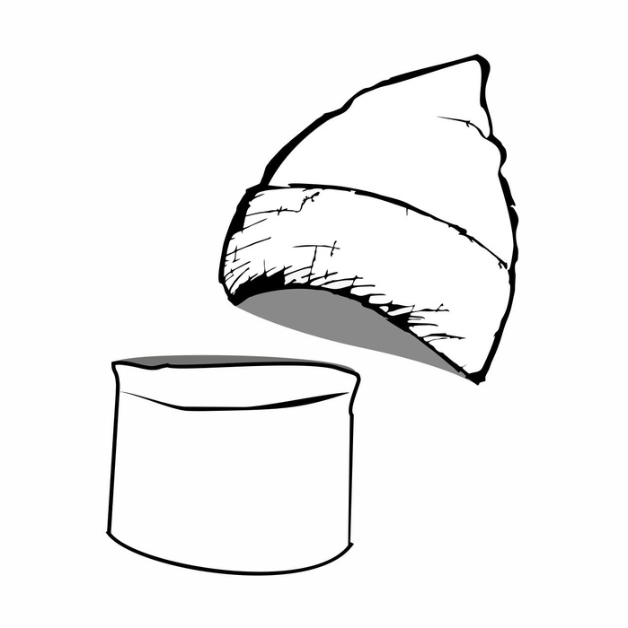 Czapka i komin TUBA - POTTERS CLAY (RIB Jersey) - DIY Set