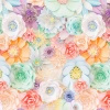 PASTEL FLOWERS WZ. 20 - Minky plyš