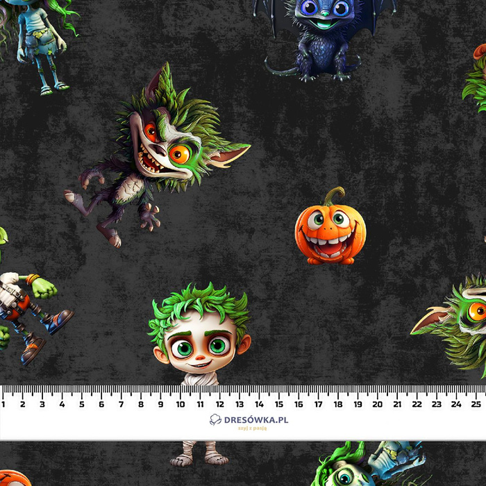 Cute Halloween wz. 7 - Hydrofobní česaná teplákovina