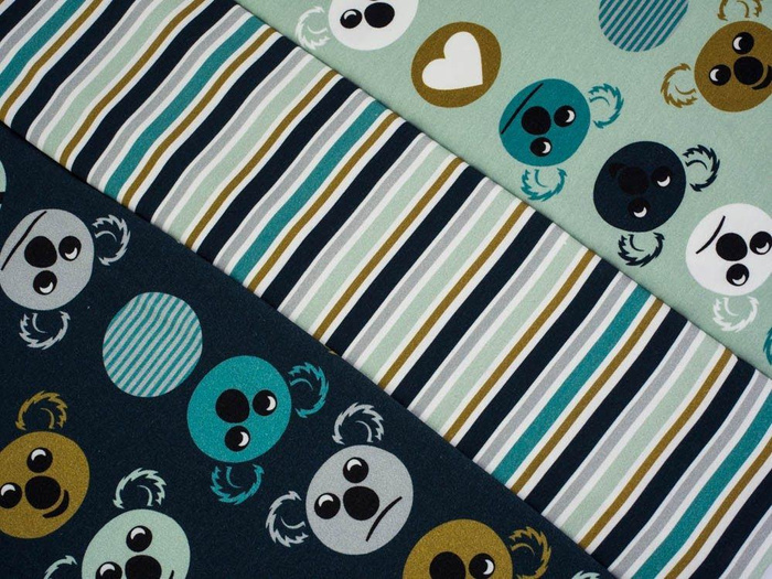 KOALA stripes - single jersey with elastane TE210