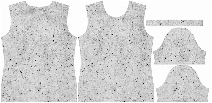 DAMEN T-SHIRT - BETON - Single Jersey M