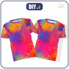 2-PACK - KINDER T-SHIRT - BUNT KLECKSE - Nähset