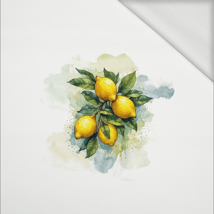 TUTTI FRUTTI LEMONS - panel (60cm x 50cm) teplákovina