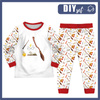 CHILDREN'S PAJAMAS " MIKI" - MAGIC WORLD pat. 2 (MAGIC SCHOOL) - Elastic cotton knit fabric (86/92)