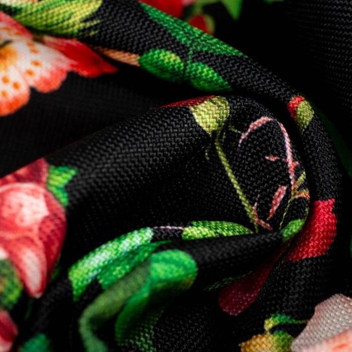 ROSEN UND BLÄTTER (PARADIESGARTEN) - Single Jersey mit Elastan ITY