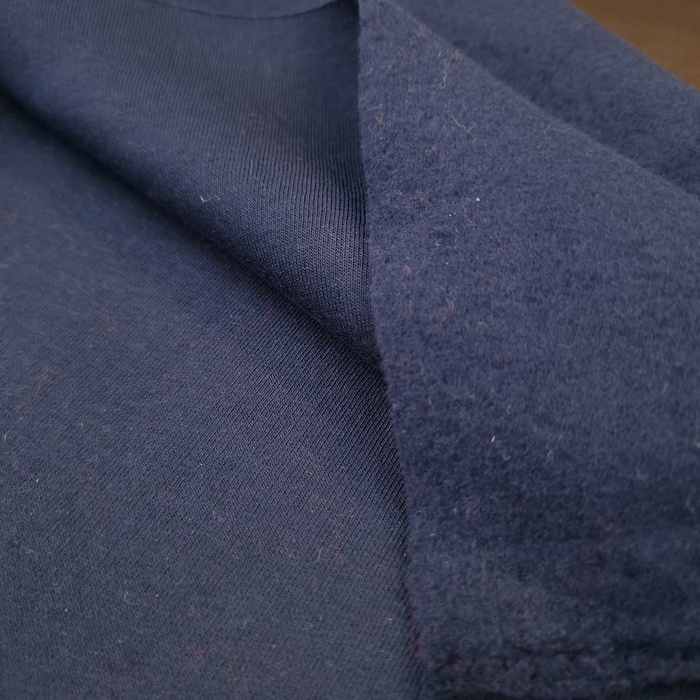 50CM Silná teplákovina počesaná D300 - NAVY (D-28)