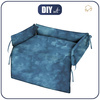 TIERBETT - CAMOUFLAGE m. 2 / dunkelblau - Nähset - M