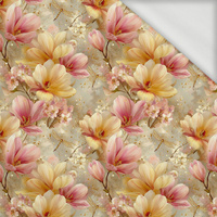 MAGNOLIA FLOWERS - looped knit fabric