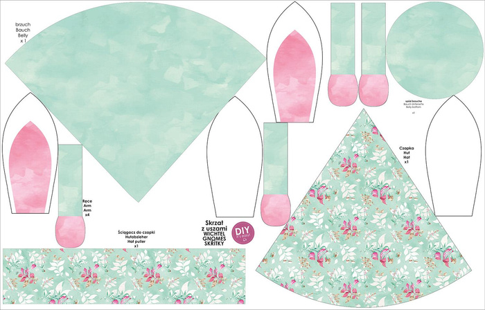 BUNNY EAR GNOME - VIOLET - DIY IT'S EASY