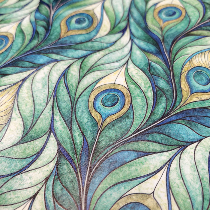 Stained Glass wz. 35/ CYRANECZKA (46 cm x 50 cm) - thick pressed leatherette