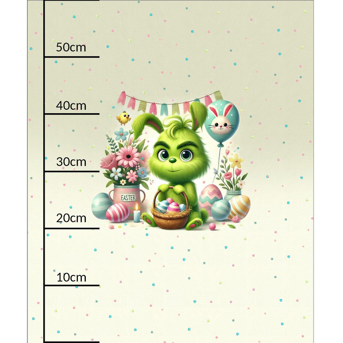FUNNY EASTER WZ. 5 - panel (60cm x 50cm) SINGLE JERSEY