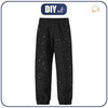 CHILDREN'S SOFTSHELL TROUSERS (YETI) - CONCRETE / black - sewing set (110/116)