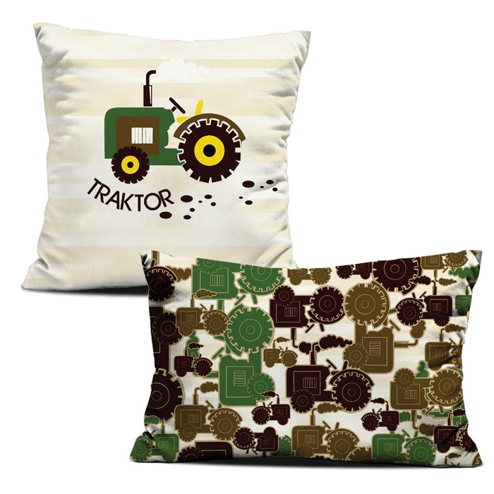 DECORATIVE PILOWS - TRACTOR GREEN